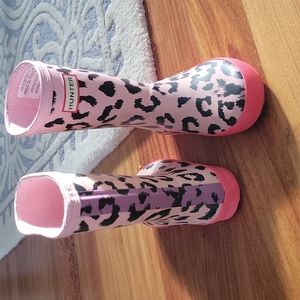 Hunter Toddler sz 8 Rainboot Pink Leopard